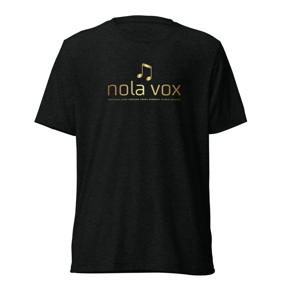 NOLA Vox — Unisex Tri-Blend T-Shirt | Bella + Canvas 3413 (Solid Black Triblend)