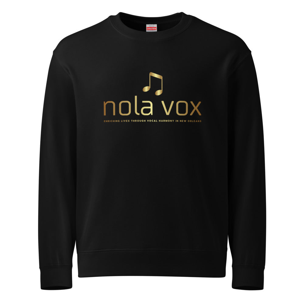 NOLA Vox — Unisex French Terry Sweatshirt | United Athle 5044-01 (Black)