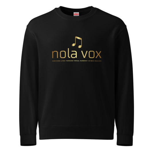 NOLA Vox — Unisex French Terry Sweatshirt | United Athle 5044-01 (Black)