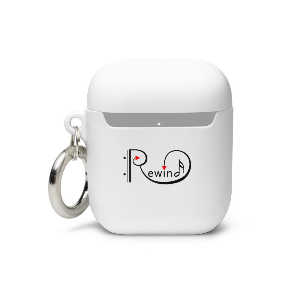 Rewind — Rubber Case for AirPods® (White)