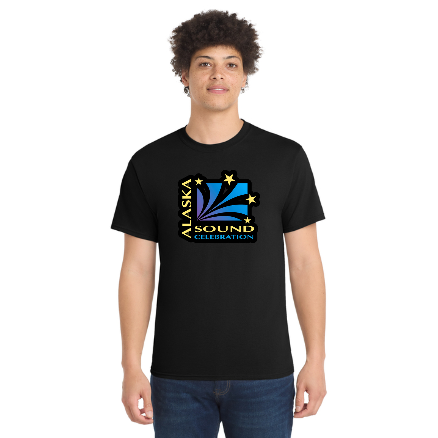 Alaska Sound Celebration - Printed Port & Co™ Tall Core Blend Tee