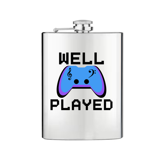 Well Played Printed -  Stainless Steel Flask
