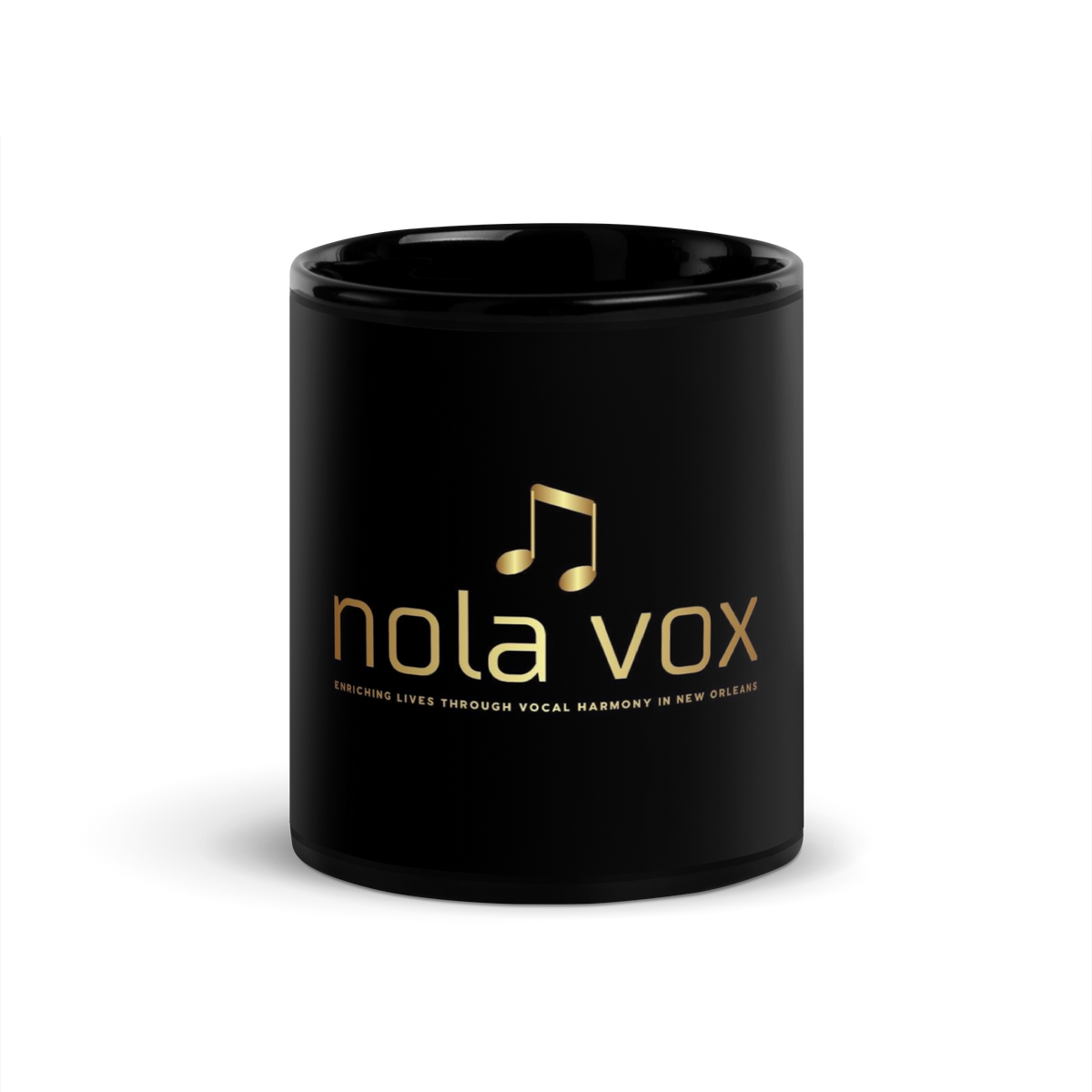 NOLA Vox — Black Glossy Mug (Black)