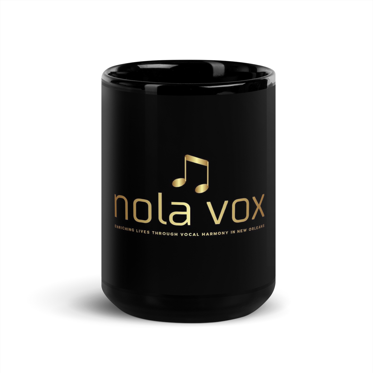 NOLA Vox — Black Glossy Mug (Black)