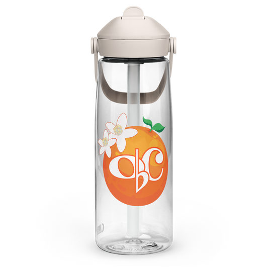 Orange Blossom Chorus — Flip Straw Water Bottle | CamelBak Thrive (Clear)
