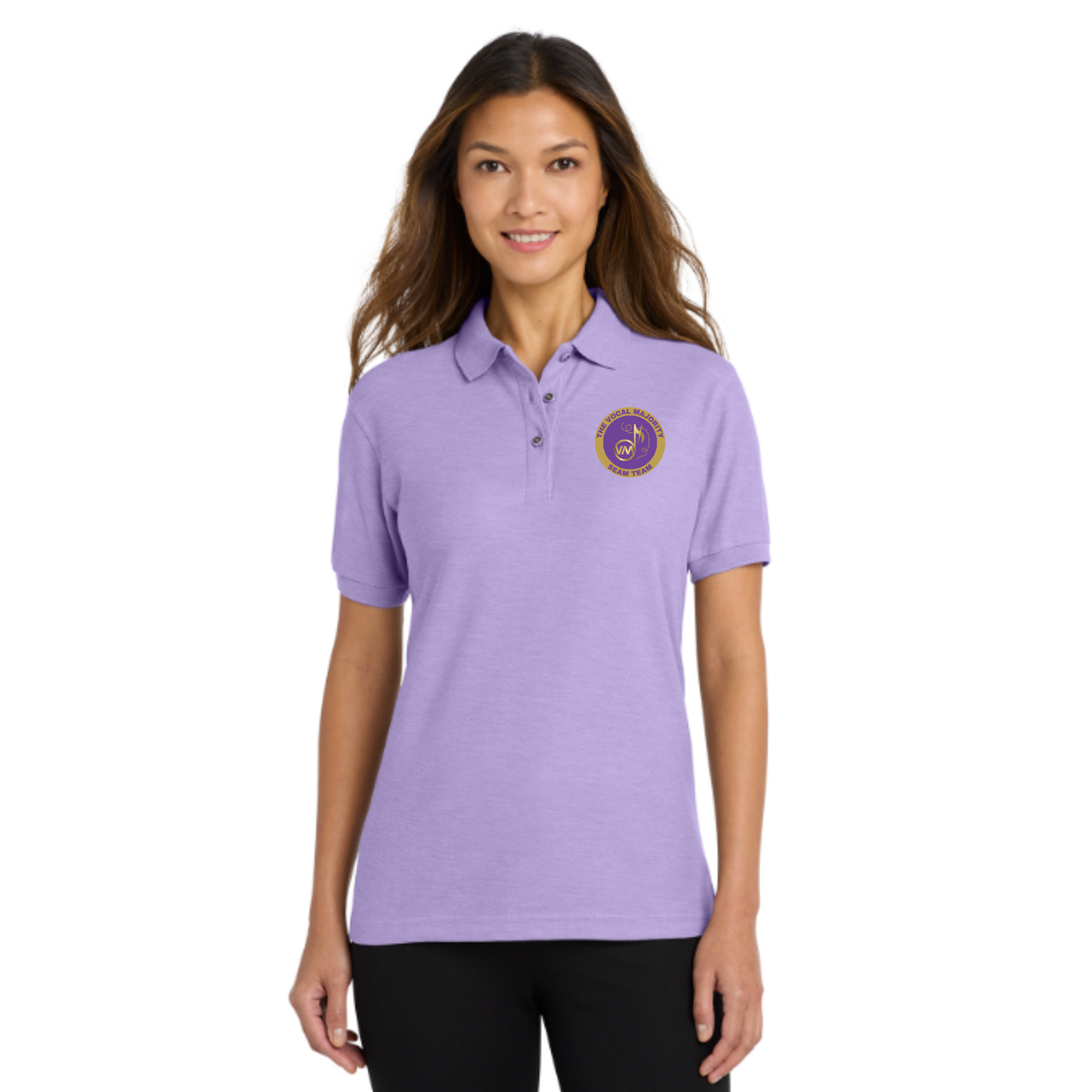 Vocal Majority - Seam Team - Printed Port Authority® Women's Fit Silk Touch™ Polo