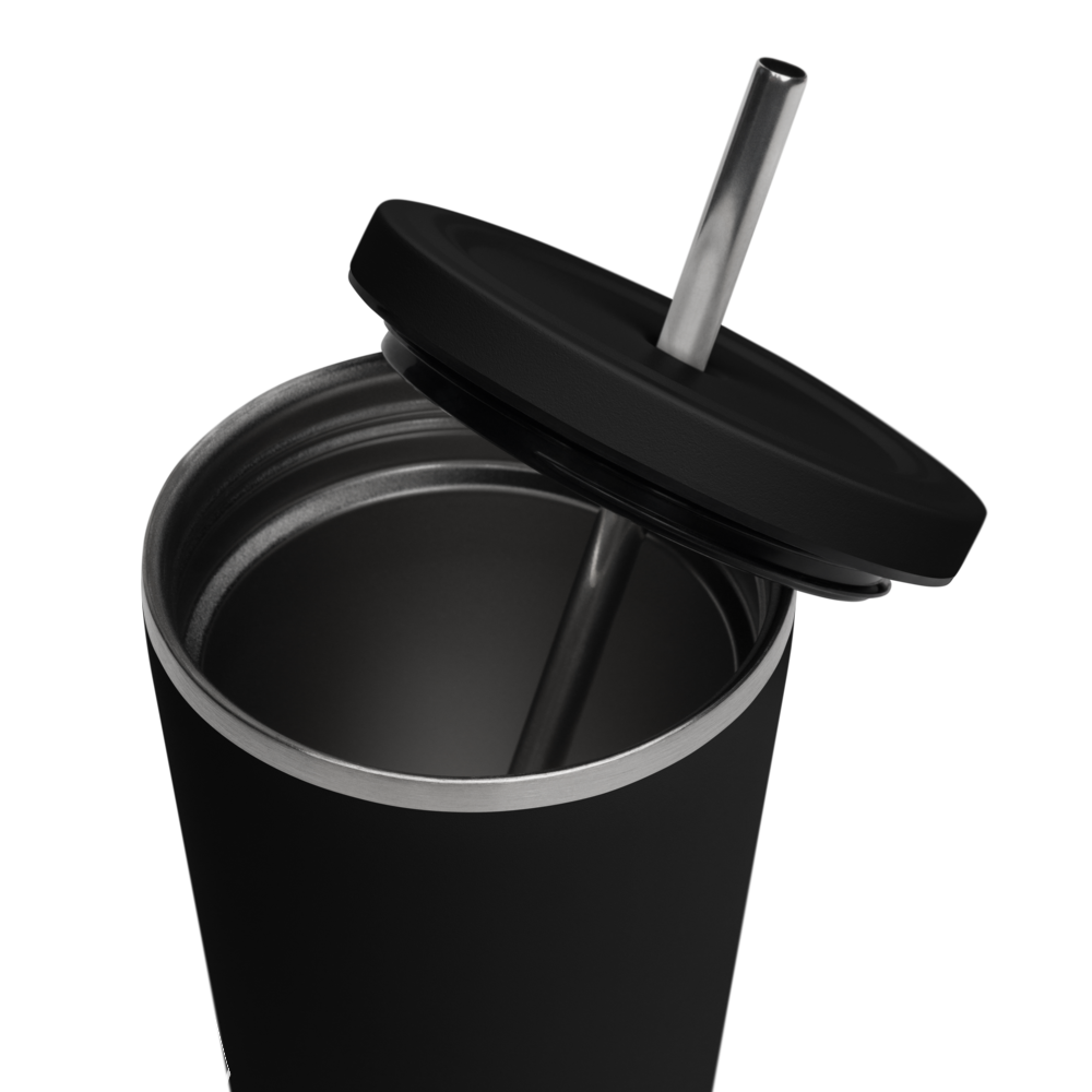 Prism - Insulated stainless tumbler with a straw