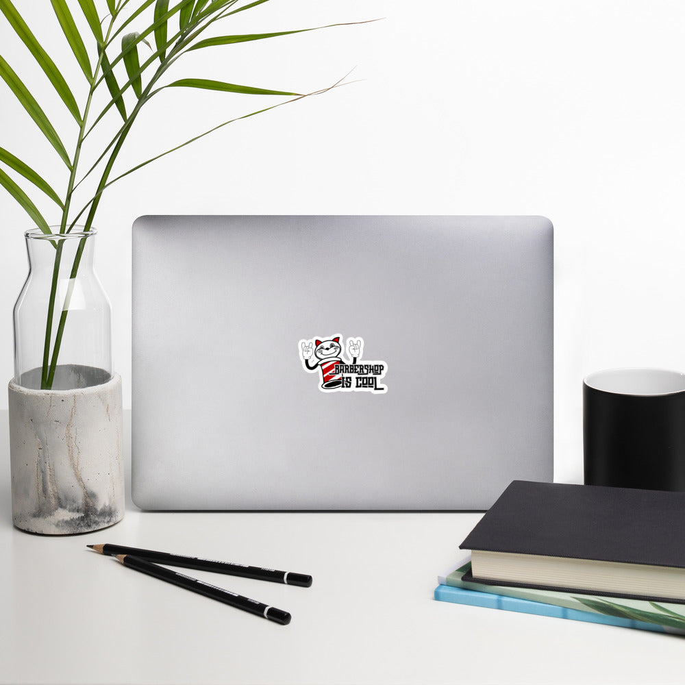 Barbershop is cool - Kiss cut Bubble-free stickers