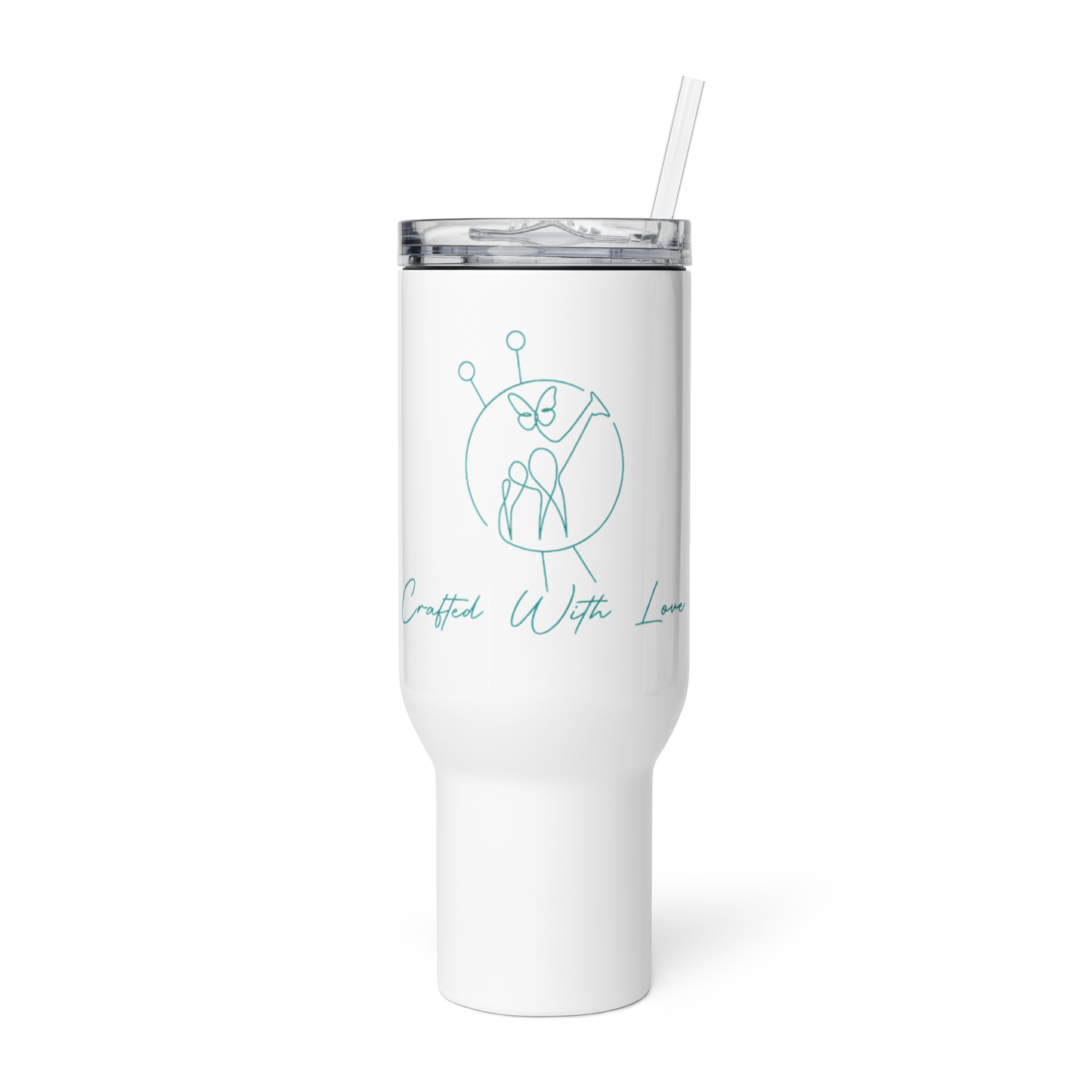 Ventured Treasures - Printed Travel Mug (With Handle)