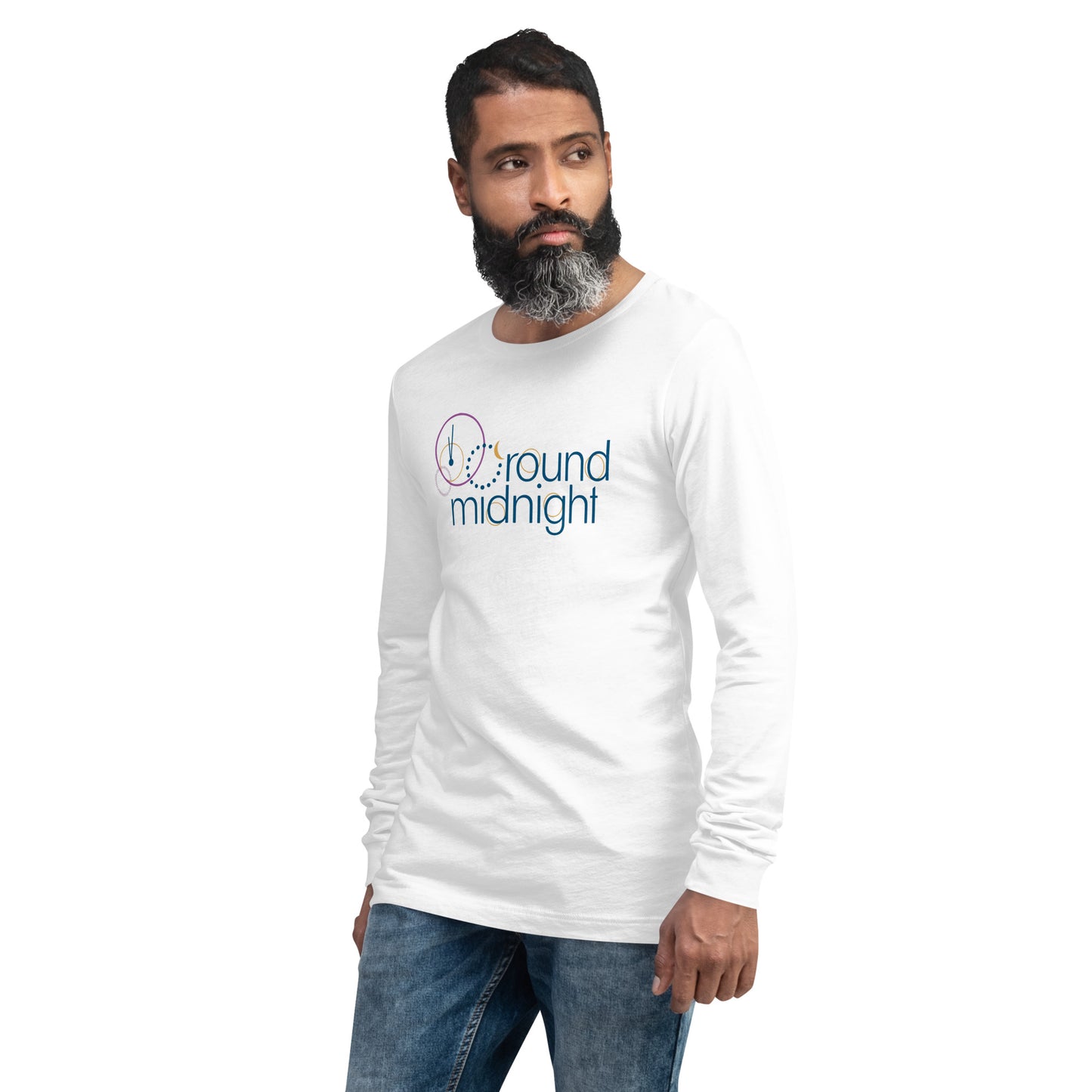 Round Midnight - Printed Unisex Long Sleeve Tee