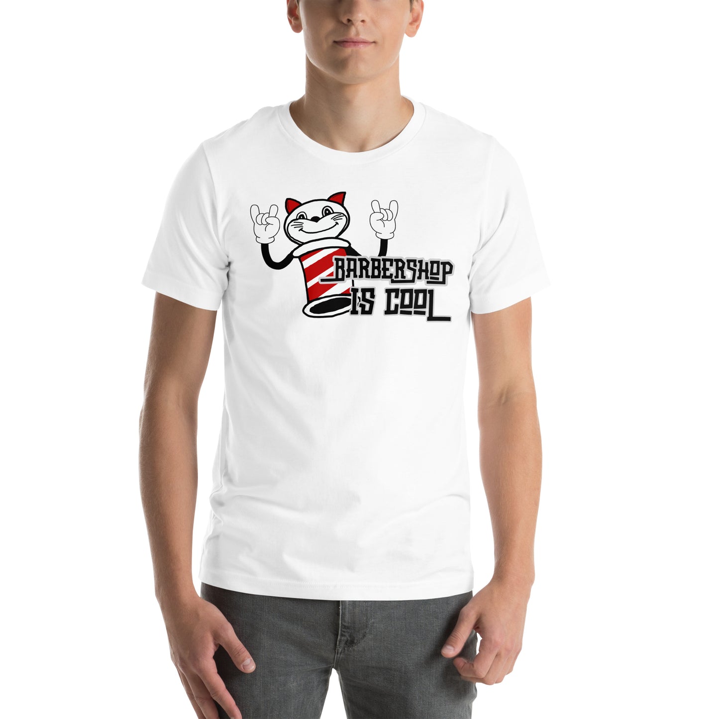 Barber Polecat - Barbershop is cool - Printed Unisex t-shirt