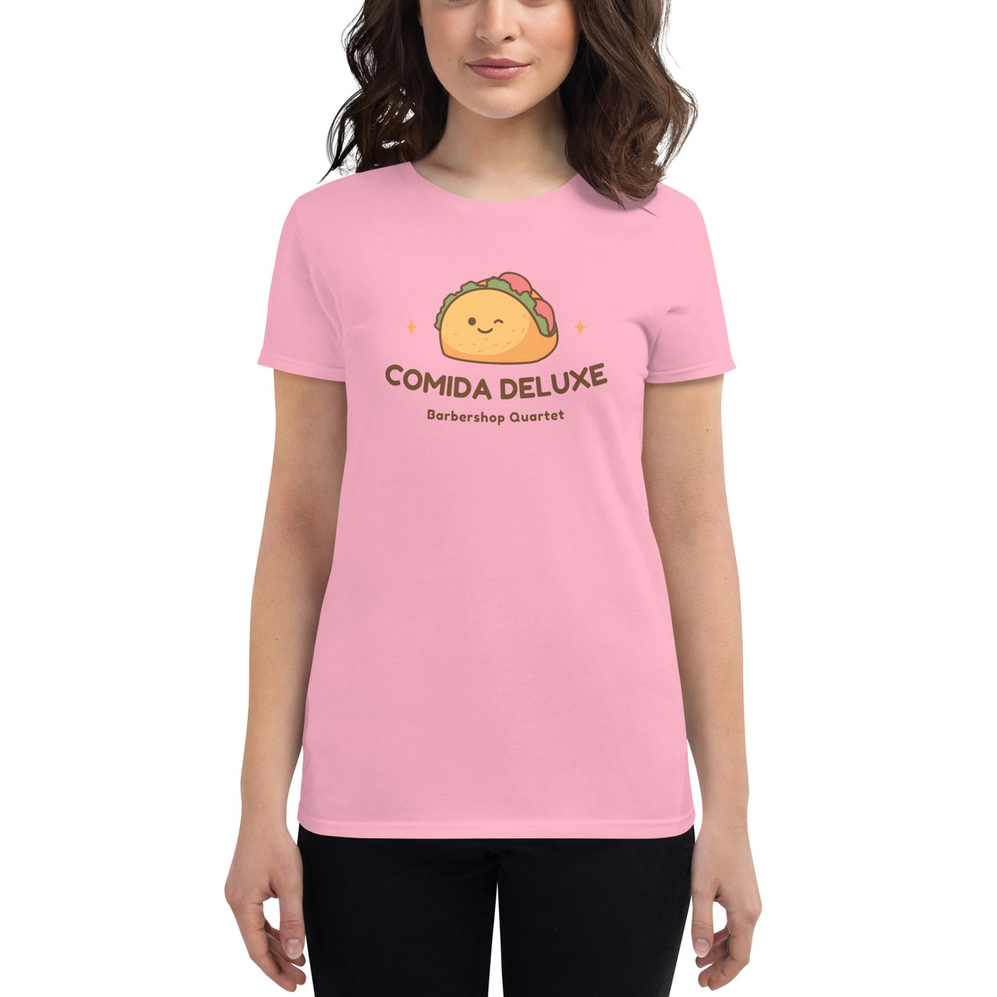 Comida Deluxe - Printed Fitted Women's short sleeve t-shirt